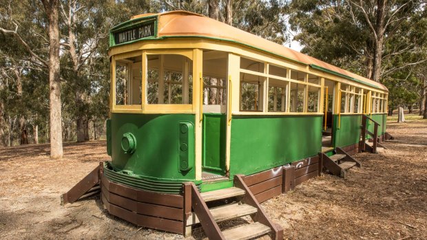 The old tram shelter sheds are a perennial favourite with children at Burwood's Wattle Park.