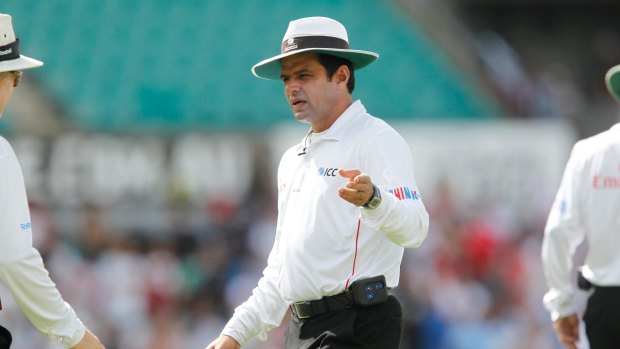 In the middle: Aleem Dar has been given the nod to oversee the first two Tests of the Ashes.