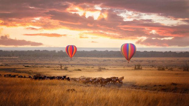 Balloon Safari over Kenya's Masai Mara.
