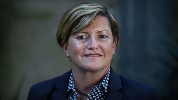 Liberal candidate for Sydney lord mayor, Christine Forster, at her campaign launch on Sunday.
