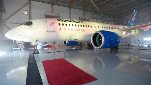 The U.S Commerce Department slapped duties of nearly 220 per cent on Canada's Bombardier C Series last month.
