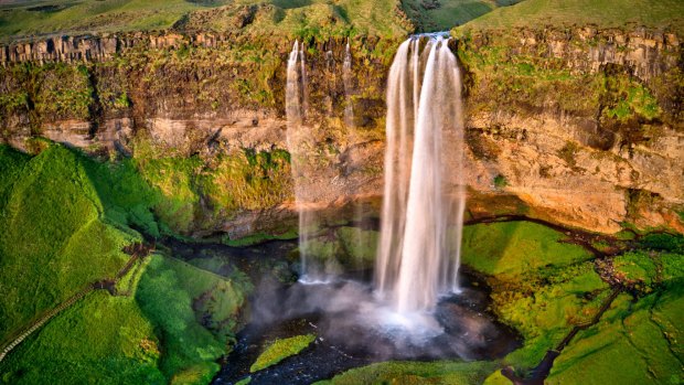Seljalandsfoss - one of the most beautiful waterfall in Iceland. 