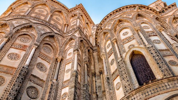 The ancient Cathedral Church in Monreale, Sicily.