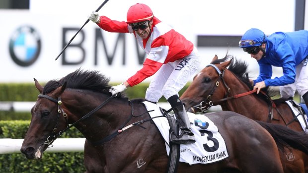 Made of right stuff: Opie Bosson pilots Mongolian Khan to victory in The BMW.