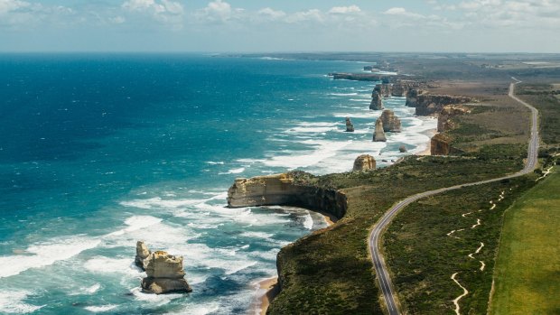 The 12 Apostles on the Great Ocean Road.