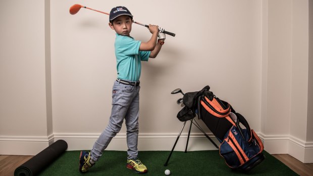 Leon spends four hours at golf camp on a typical summer day.