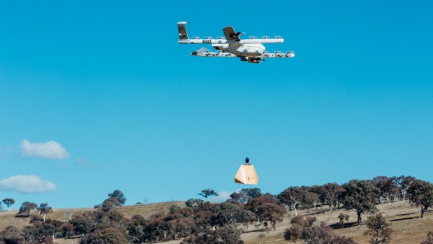 Project Wing drones made deliveries to six households in Fernleigh Park.