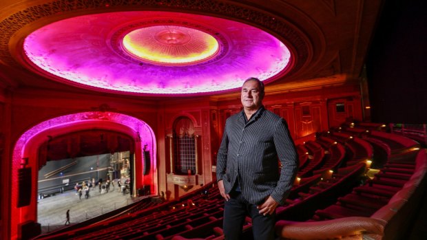 Live Nation Australiasia CEO Michael Coppel inside the Palais Theatre. His company will spend $6 million restoring the interiors before the venue reopens in November.