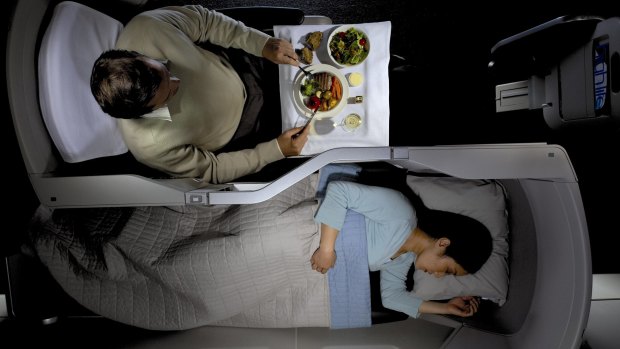 Passengers in Club World experience seats that convert into fully flat beds as well as White Company bedding, lavish three-course meals and a wide range of complimentary drinks.