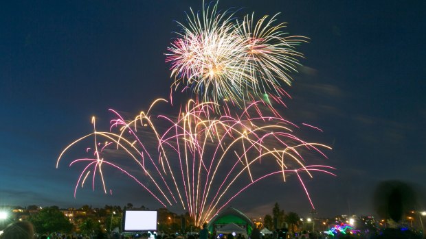 Footscray Park offers a top vantage point for New Year's Eve fireworks.