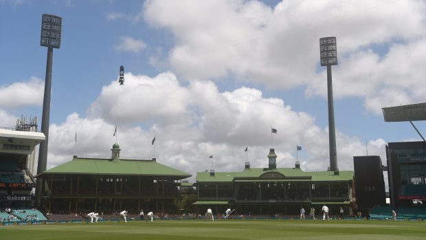 Sunshine at last: Clearer skies and some actual play on day five of the Third Test at the SCG.