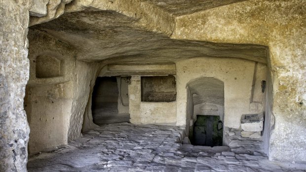 Cave dwellings Sassi di Matera.