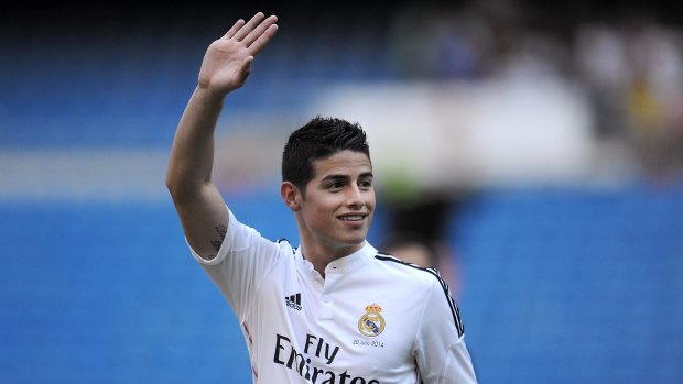 On the outer: James Rodriguez.