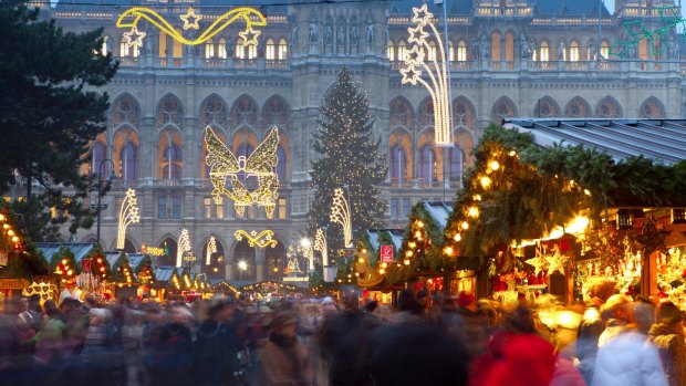 Christmas markets in Vienna.