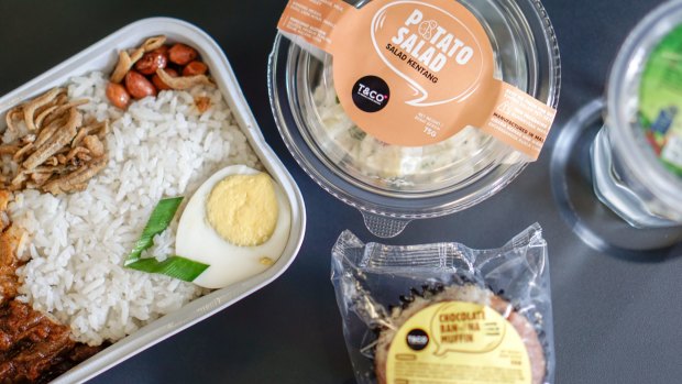 A nasi lemak meal on board AirAsia. But would you get one to take away?