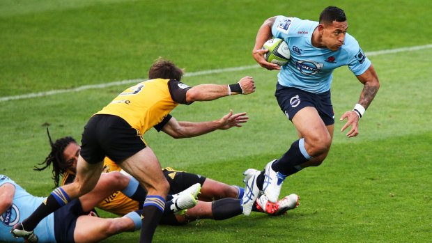Target: Israel Folau's speed and agility would see him in good stead for the Rio Games.