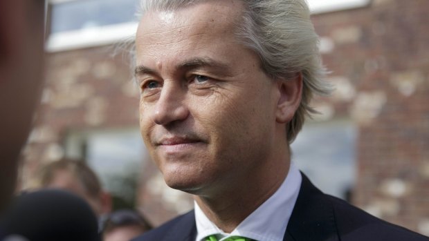 Anti-immigration politician Geert Wilders, leader of the Dutch Party for Freedom.