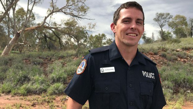 Former Canberra Grammar student now newly-minted heroic police officer in the NT, Zach Rolfe.