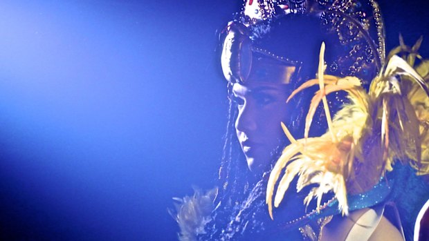 A drag queen performs in a nightclub in Jakarta in 2013.