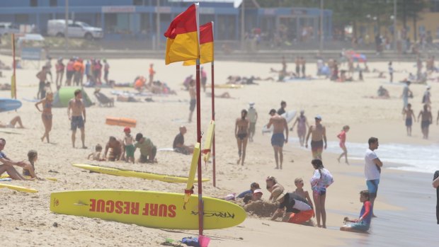 Maroubra beach on Sunday afternoon.