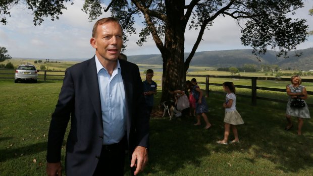 Tony Abbott visits Castlereagh in Sydney's far west.