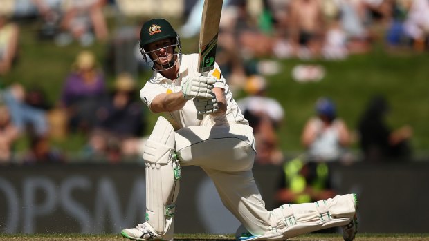 Sweeping all before him: Adam Voges of Australia bats against the West Indies.