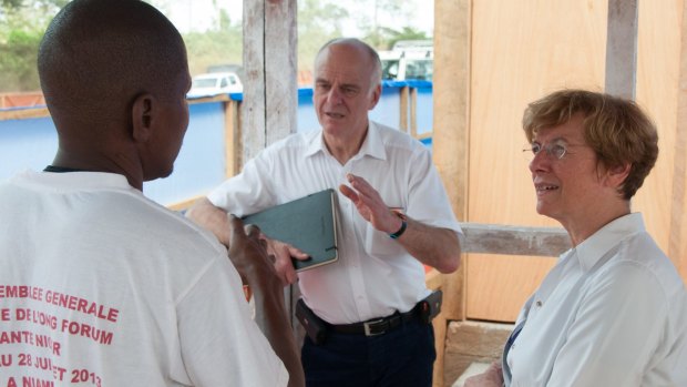 David Nabarro in Guinea as the UN's special envoy on Ebola.