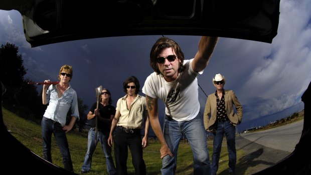 Up front: Tex Perkins (front) and the Beasts of Bourbon.