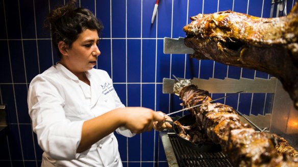 Leaving town: Chef Natalia Gaspari at her Greek restaurant, Ble, in Ramsgate.