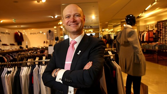 Myer chief executive Richard Umbers is investing in its private-label fashion brands to drive profitability.