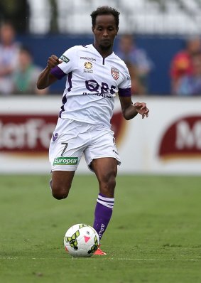 Making a difference: Youssouf Hersi and similar imports mean less opportunity for youngsters in Perth Glory.