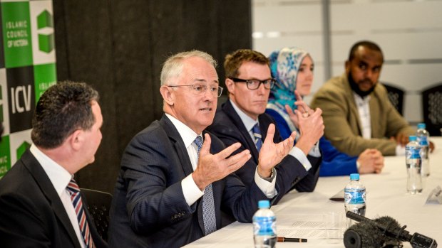 Malcolm Turnbull at the Islamic Council of Victoria.