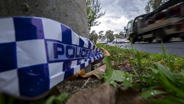 A woman has died on the scene after her ute crashed into a tree at Pomonal.