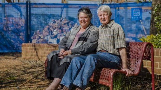Patti Kendall and Denys Garden of the Downer Community Association have welcomed the development on the old primary school site.