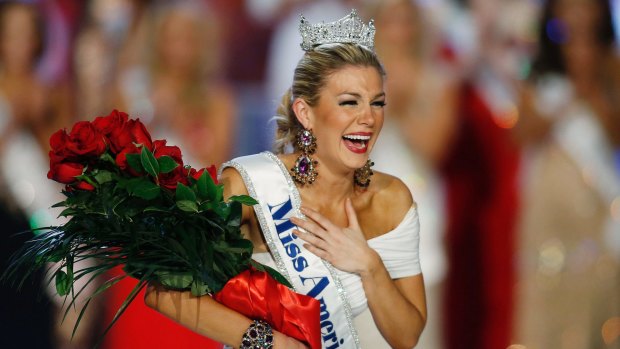 Mallory Hagan is crowned Miss America in 2013.