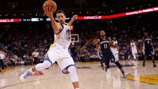 Ball on a string: Steph Curry has been on fire for the Golden State Warriors.
