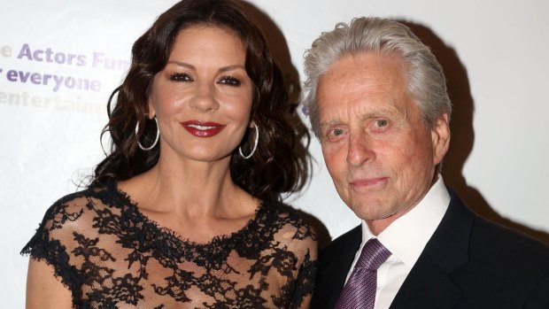 Happier than ever: Catherine Zeta-Jones and Michael Douglas.