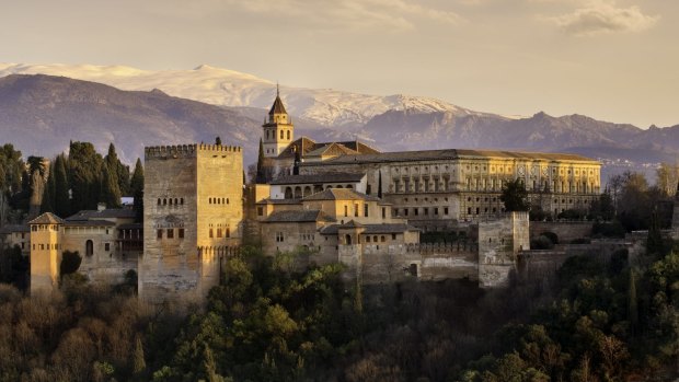 The Alhambra in Granada southern of Spain.