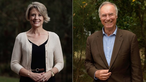 Labor candidate for Bennelong Kristina Keneally, and Liberal candidate John Alexander.