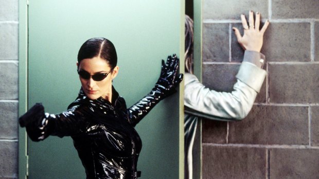 Carrie-Anne Moss in The Matrix Reloaded. While the film's American sets were largely recycled, the same did not happen in Australia.