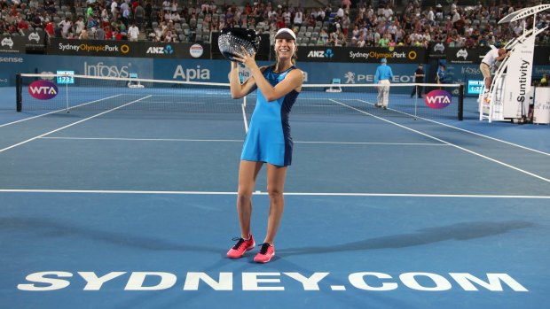 "It's really nice to win another title. It is a very nice feeling": Johanna Konta.