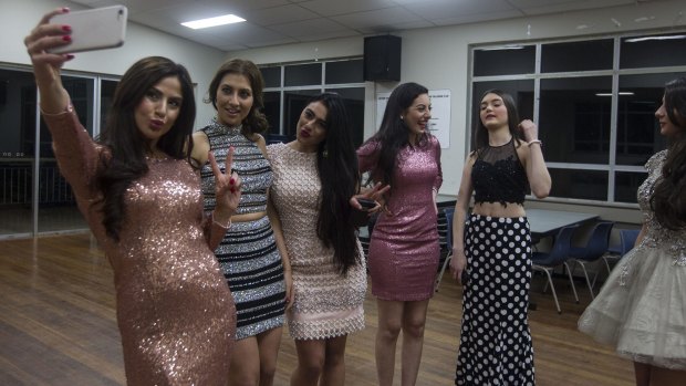 Miss Lebanon contestants rehearse at the Greenacre Neighbourhood Centre.