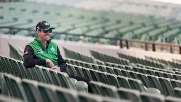 Kevin Pietersen poses for a photo at the MCG on Monday.
