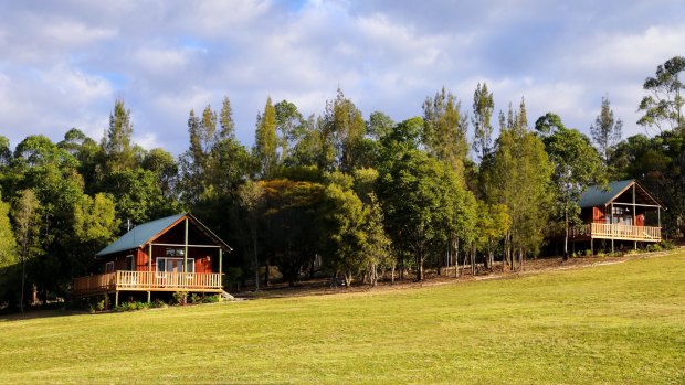 With plenty of space to roam, Mansfield on Manning's guestcan choose between two recently renovated cabins and a vintage Airstream.