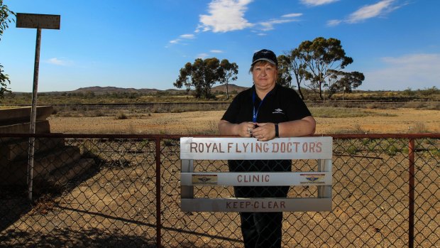 "She's a lifeline," says a patient of Glynis Thorp, a mental health nurse, who flew into the tiny South Australian town of Yunta, population 40, with the Royal Flying Doctor Service from Broken Hill. Thorp provides mental health counselling services to the remote areas of Australia. 