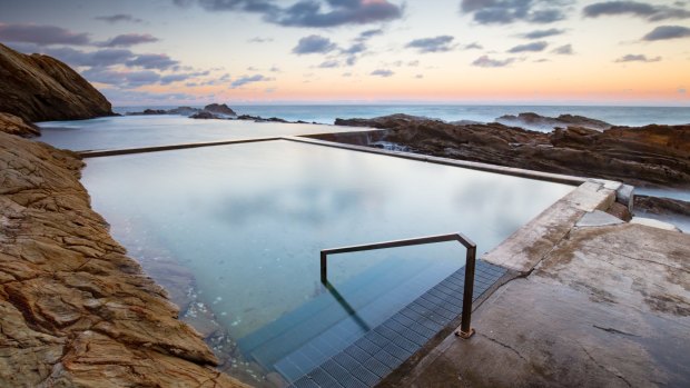 The Blue Pool in Bermagui.