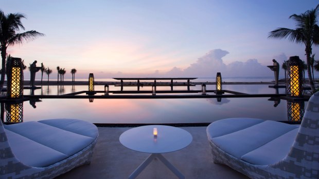 Sunset over Mulia, Bali.