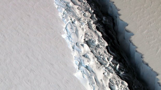 Scientists from NASA’s Operation IceBridge measured the iceberg that broke off from Larsen C at 130 kilometres long, more than 100 metres wide and about 500 metres deep. 