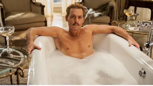 Johnny Depp in <i>Mortdecai</i>.