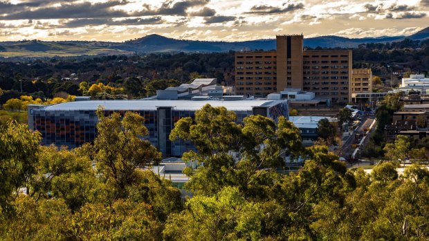 A general view of the Canberra Hospital.